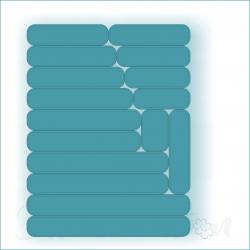 Labelstanze-Aufleger - Stanzschablone